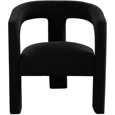 Scout Dining/Accent Chair In Black Boucle Fabric