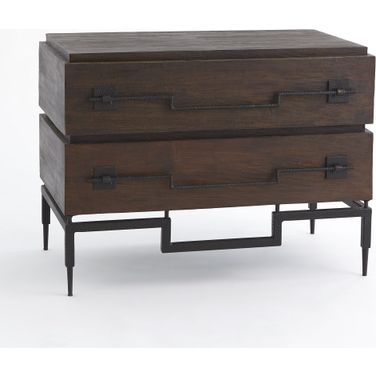 Scratch Two Drawer Chest In Brown