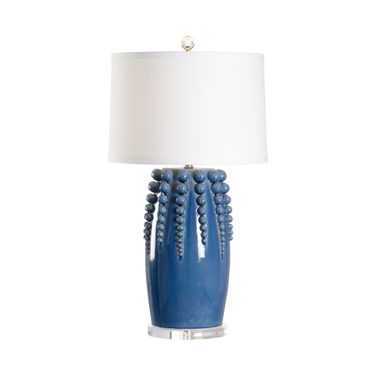 Sea Urchin Lamp In Blue