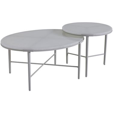 Seabrook Bunching Cocktail Table In Ivory