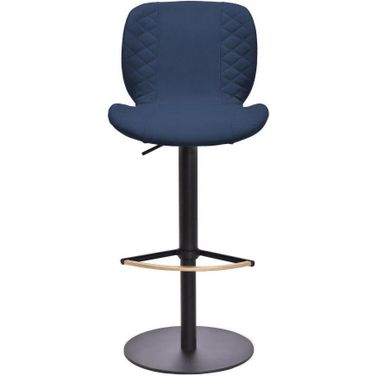Sean Hydraulic Barstool In Dark Blue