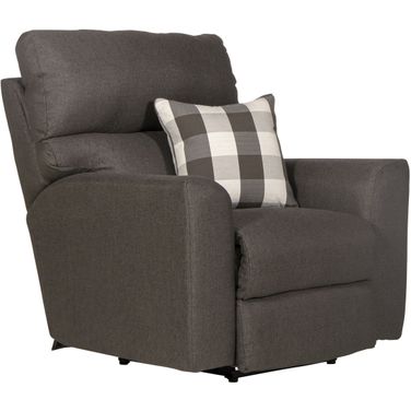 Searsport Power Recliner With Power Adjustable Headrest In Metal