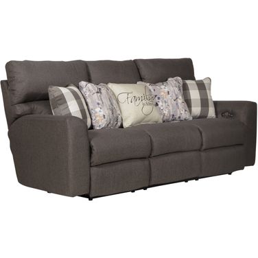 Searsport Power Reclining Sofa With Power Adjustable Headrest In Metal