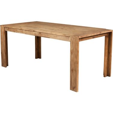 Seashore Fixed Top Dining Table In Antique Natural