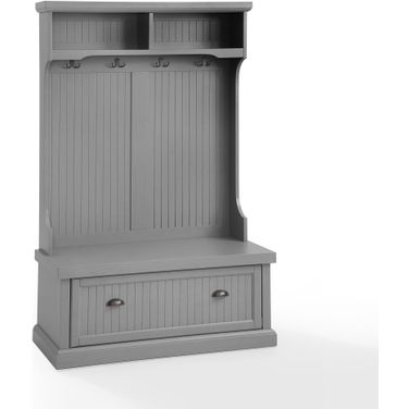 Seaside Hall Tree In Distressed Gray