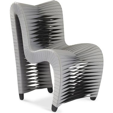 Seat Belt Dining Chair In Grey