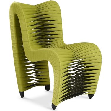 Seat Belt Dining Chair In Chartreuse