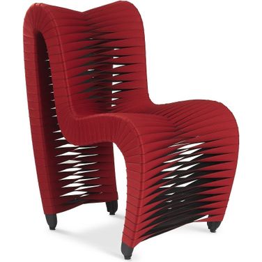 Seat Belt Dining Chair In Red