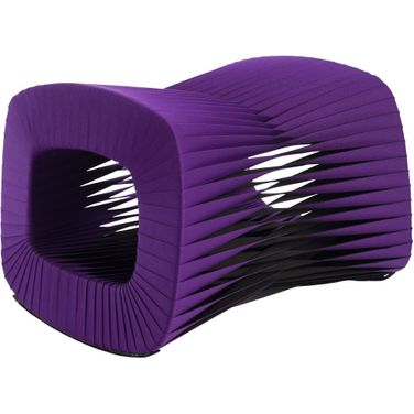 Seat Belt Ottoman In Purple