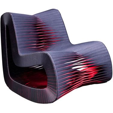 Seat Belt Rocking Chair In Blue