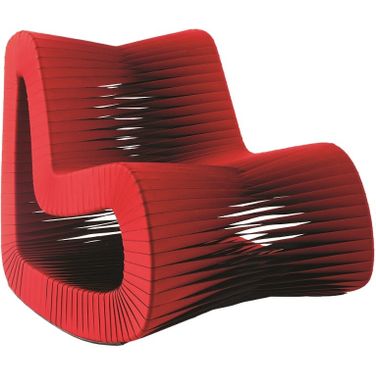 Seat Belt Rocking Chair In Red