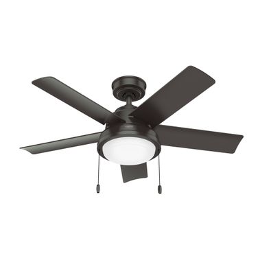 Seawall 44 Inch WeatherMax Indoor/Outdoor Ceiling Fan with LED Light Kit and Pull Chain In Noble Bronze