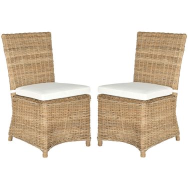 Sebesi Natural Rattan Side Chair Set of 2