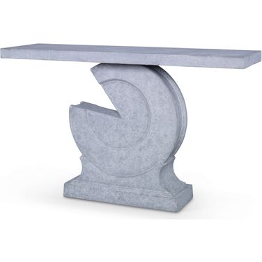 Section Console Table In Arctic Gray