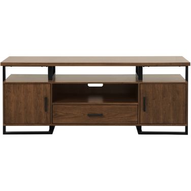 Sedley Walnut and Rustic Black 68 Inch TV Concole