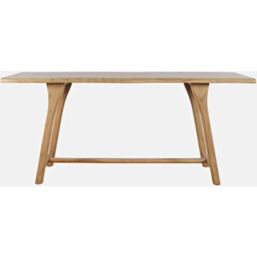 Sedona 79 Inch Live Edge Counter Height Trestle Dining Table In Gold