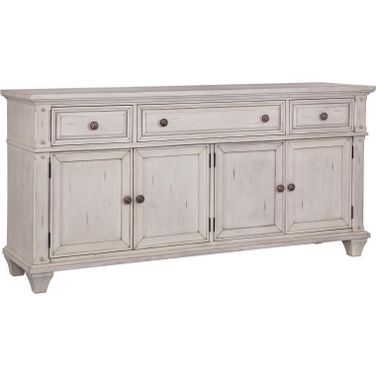 Sedona Cobblestone White 72 Inch TV Console