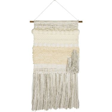 Sedona Cream/White Woven Wall Art