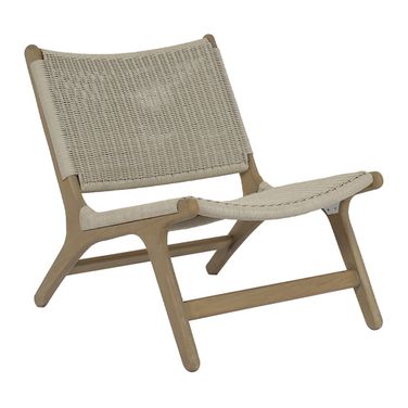 Sedona Cushionless Accent Chair in Light Wood
