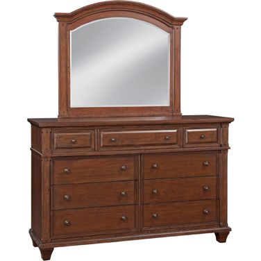 Sedona Dresser with Mirror In Cinnamon Cherry