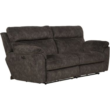 Sedona Smoke Power Reclining Sofa With Power Lumbar