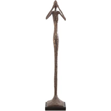 See No Evil Skinny Sculpture In Brown