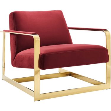 Seg Performance Velvet Accent Chair In Cappuccino
