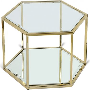 Sei Coffee Table In Brushed Gold