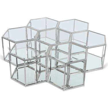 Sei 7 Piece Coffee Table In Chrome