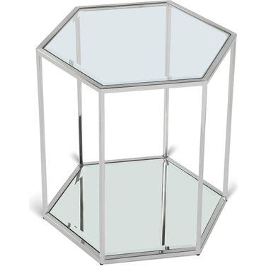 Sei End Table In Brushed Chrome