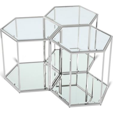 Sei End Table In Chrome