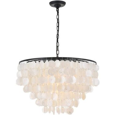 Selene 6 Light Black Pendant