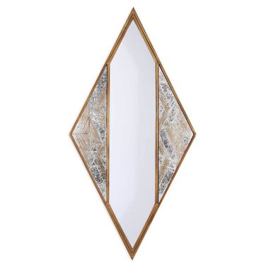 Selles Metal Wall Mirror In Gold and Copper