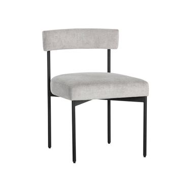 Seneca Dining Chair Set of 2 In Black and Polo Club Stone