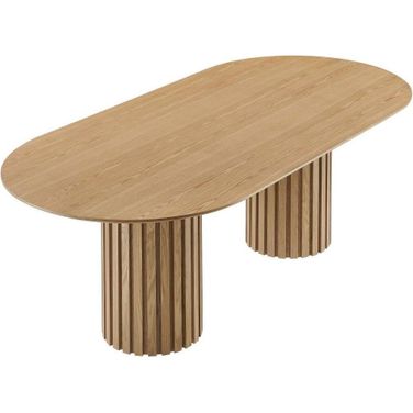 Senja Oak 95 Inch Oval Dining Table