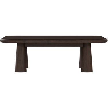 Sequoia Oak Veneer Modern 54 Inch Coffee Table In Mocha