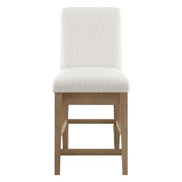 Sequoia Solid Wood Upholstered Parsons Counter Stool Set of 2 In Natural Brown
