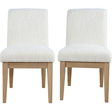 Sequoia Upholstered Parsons Dining Chair Set of 2 In Rustic Brown