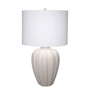 Seraphina Ceramic Table Lamp In Light Cream