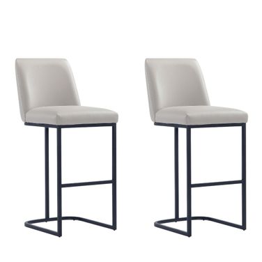 Serena Barstool Set of 2 In Light Grey