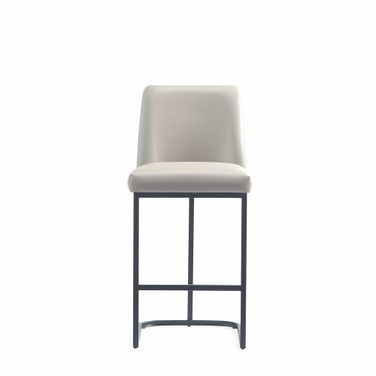 Serena Counter Stool In Light Grey