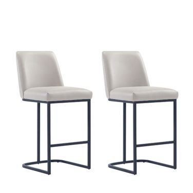 Serena Counter Stool Set of 2 In Light Grey