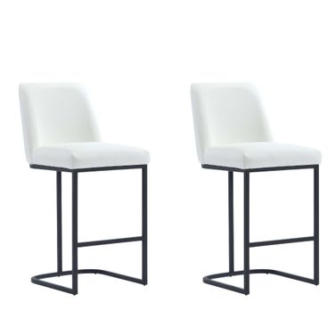 Serena Counter Stool Set of 2 In White