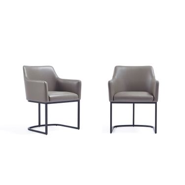 Serena Dining Armchair Set of 2 In Grey