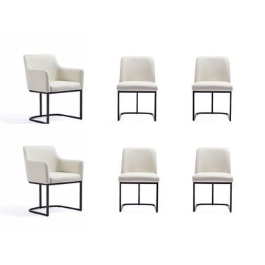 Serena Dining Chair Set of 6 In Cream