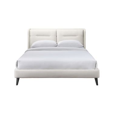 Serena King Upholstered Bed In Off White