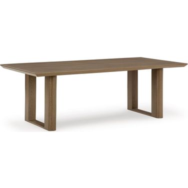 Serene Bay Outdoor Dining Table In Dark Brown