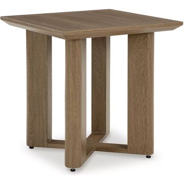 Serene Bay Outdoor End Table In Dark Brown