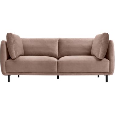 Serenity 79 Inch Fabric Sofa In Mauve