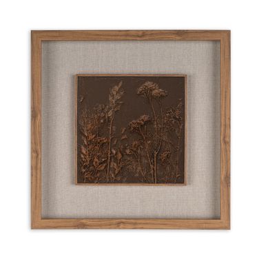 Serenity Garden I 20 Inch Shadow Box In Brown